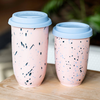 Blossom Ceramic Travel Cup 16oz | Reusable Coffee Tumblers