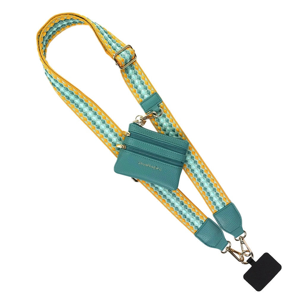 Clip & Go Strap w/Zippered Pouch Fun Dots