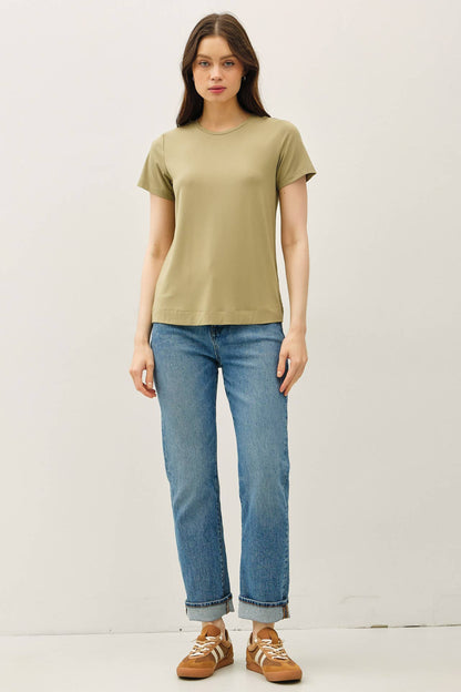 Bamboo Basic Round Neck T-Shirt