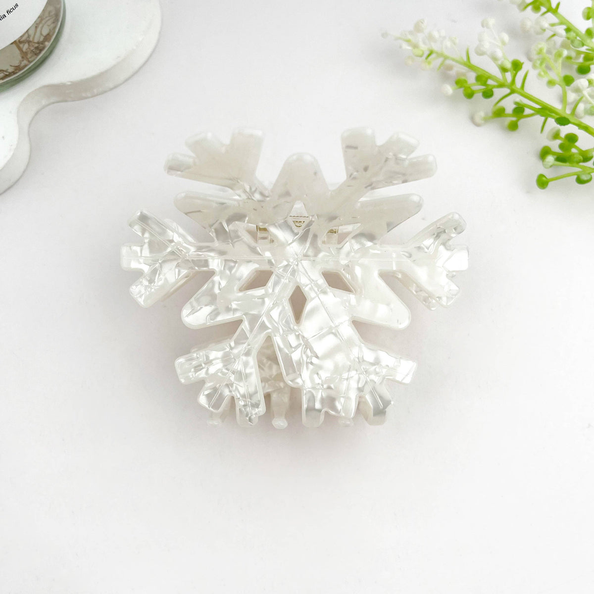 Christmas Snowflake Claw Clip