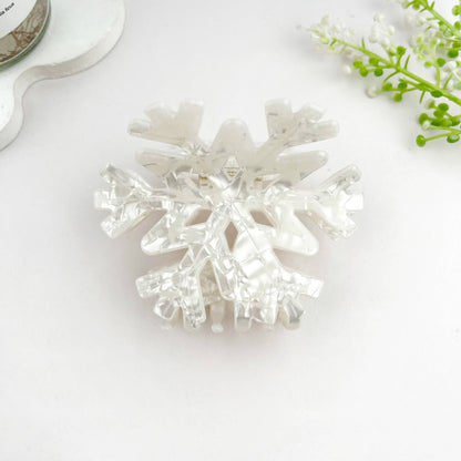 Christmas Snowflake Claw Clip