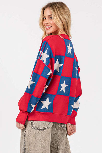 Americana Checkered Top