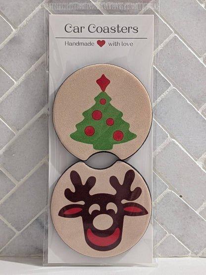 Christmas Sugar Cookie Car Coasters