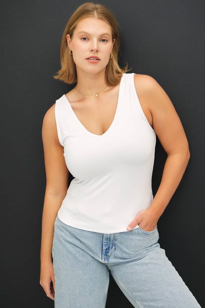 Plus Basic V-Neck Tank