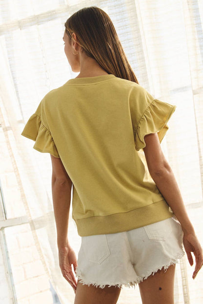 Short-sleeve Sweatshirt Top