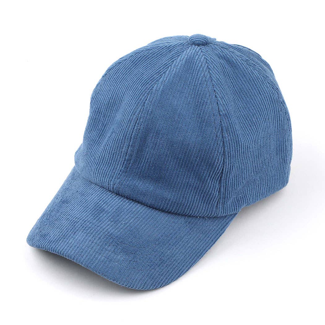 Corduroy Criss-Cross Pony Cap