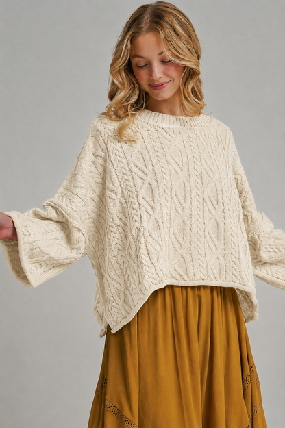 Oversized Cable Knit Sweater