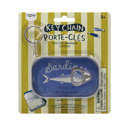 Sardine Tin Keychain