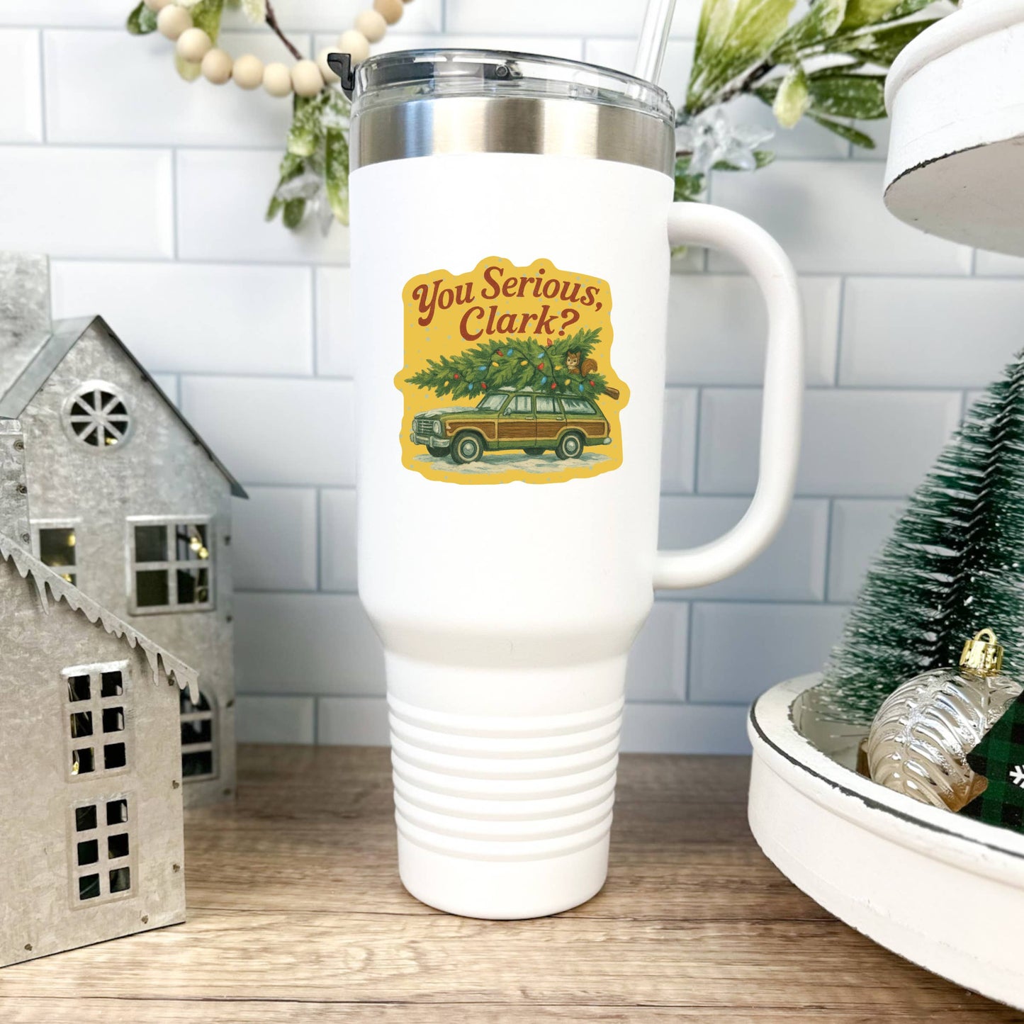 Holiday Christmas 1980's Humor High Quality Vinyl Sticker