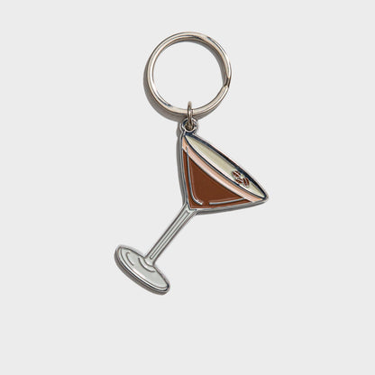 Espresso Martini Enamel Keychain Bag Charm