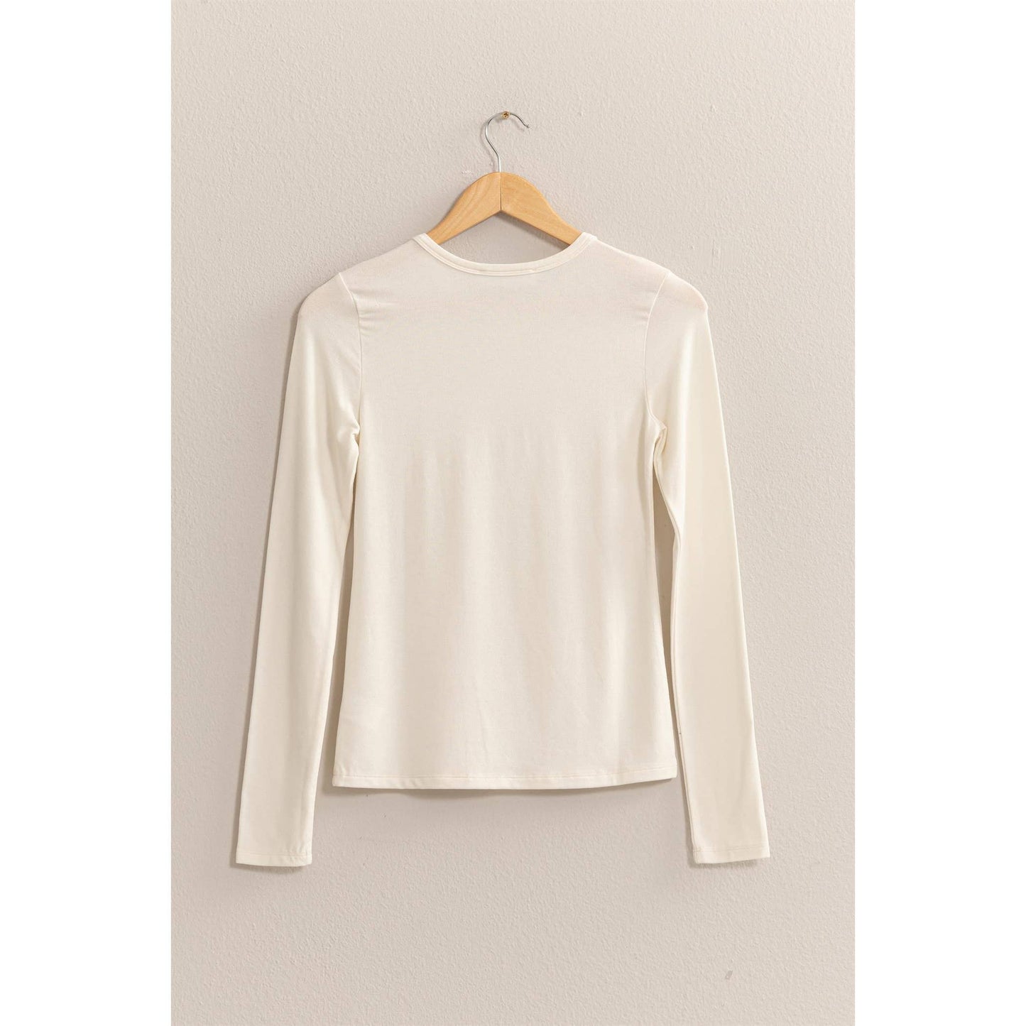 Basic Long Sleeve Crew Neck Top