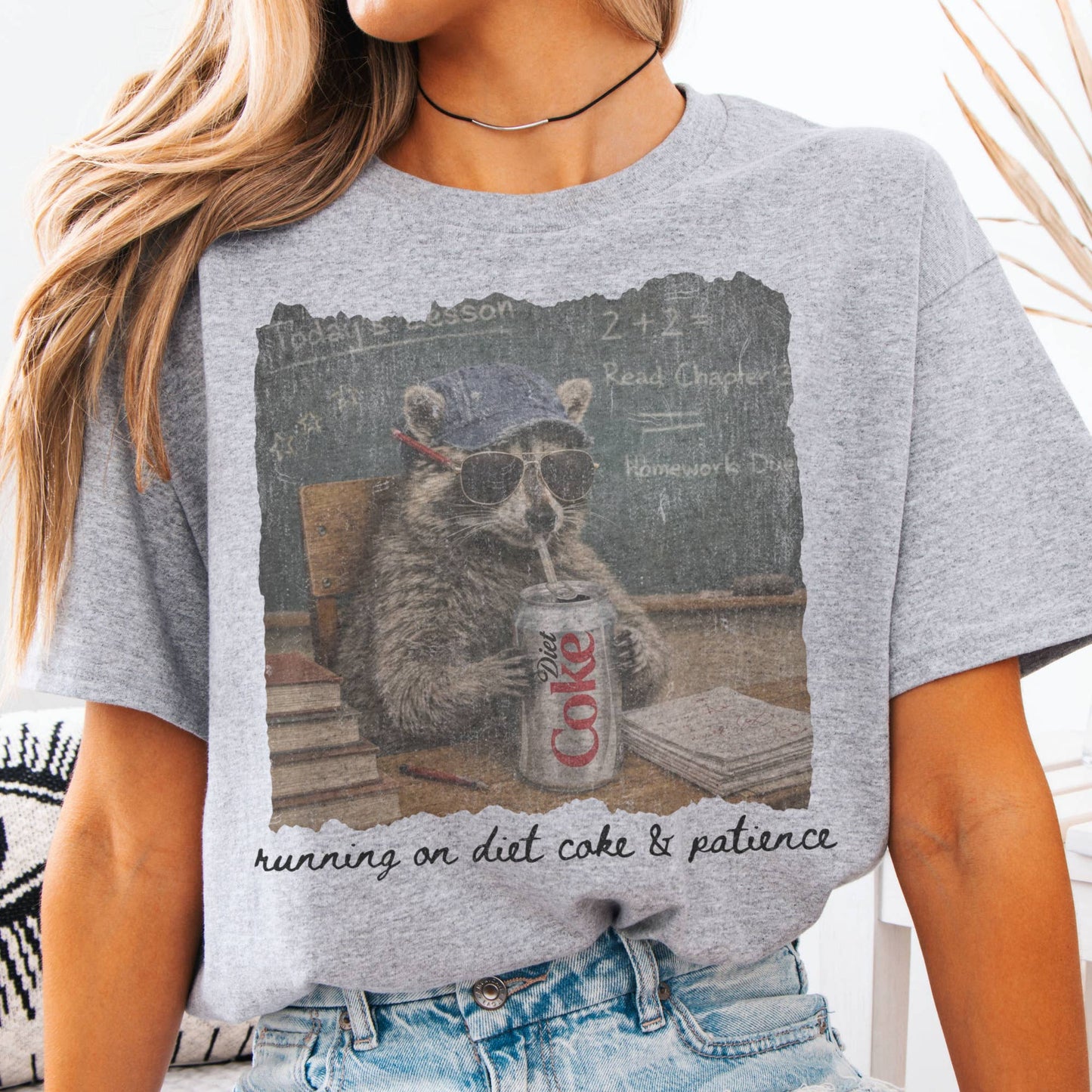 Raccoon Feral Teacher Tee