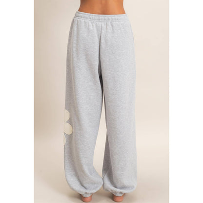 Floral Applique Matching Sweatset