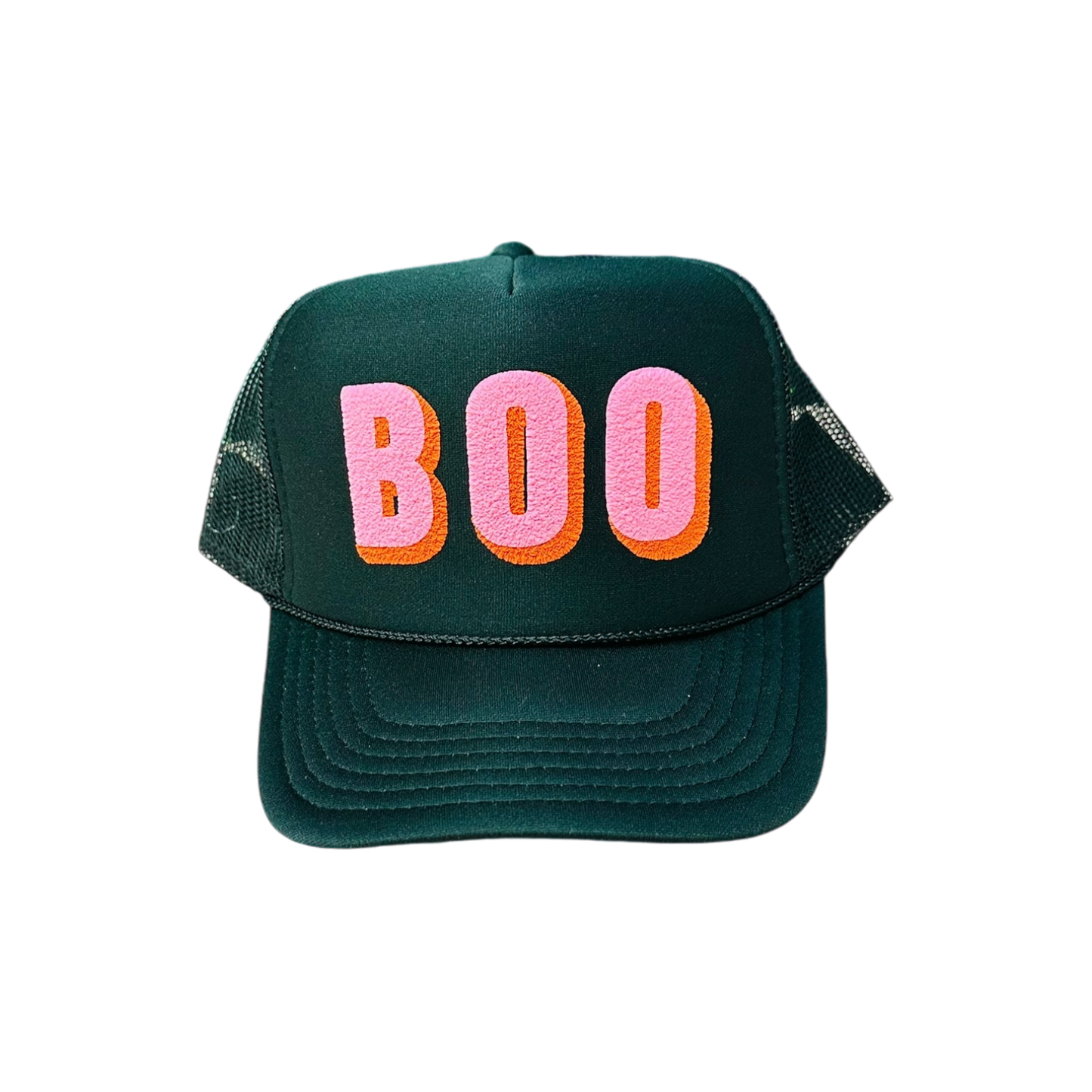 BOO Black Trucker Hat