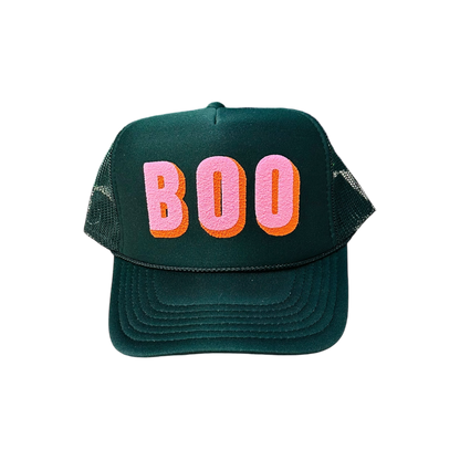 BOO Black Trucker Hat