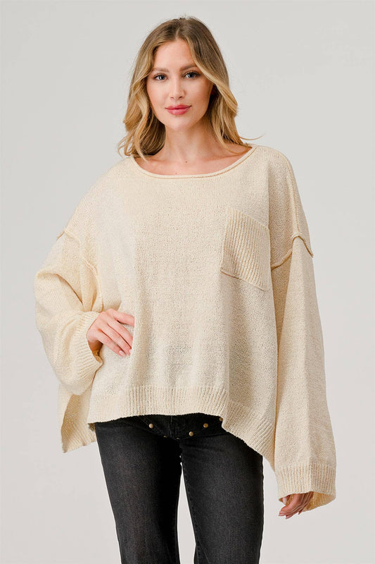 Oversize Pocket Sweater