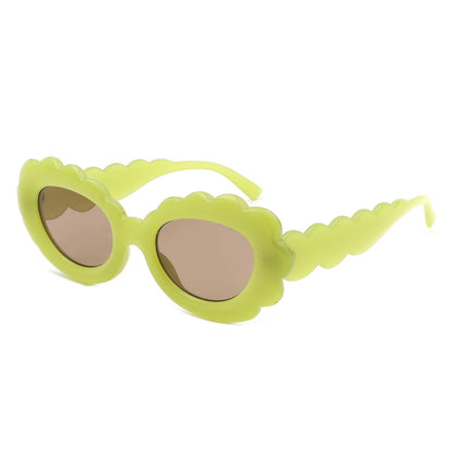 Round Cloud Tinted Fashion Oval Sunglasses