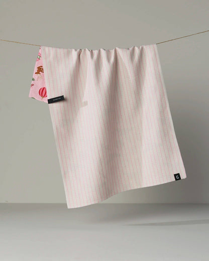 Pink Tidings Luxe Kitchen Towel
