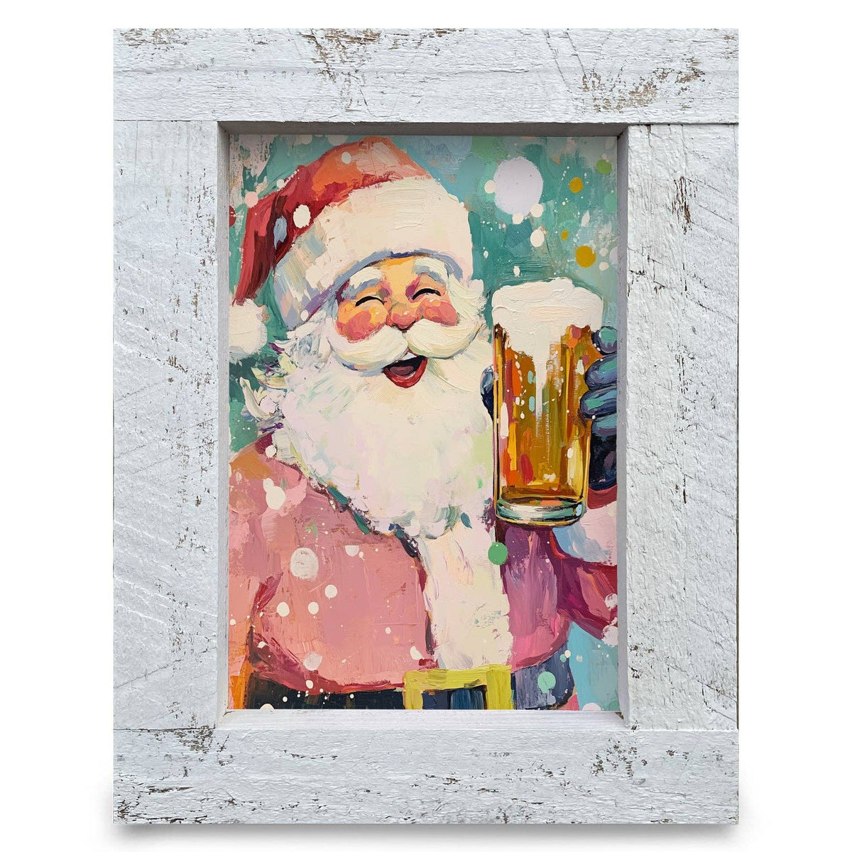 Cheers Santa! Framed Wall Art Print