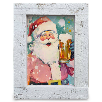 Cheers Santa! Framed Wall Art Print