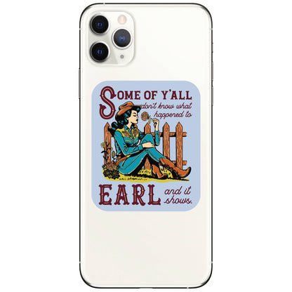 Country Cowgirl Earl Sticker