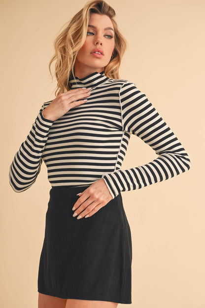 Tarah Mock Neck Top