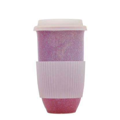 Astral Bloom Ceramic Travel Mug – 16oz - Pottery Fall Mugs