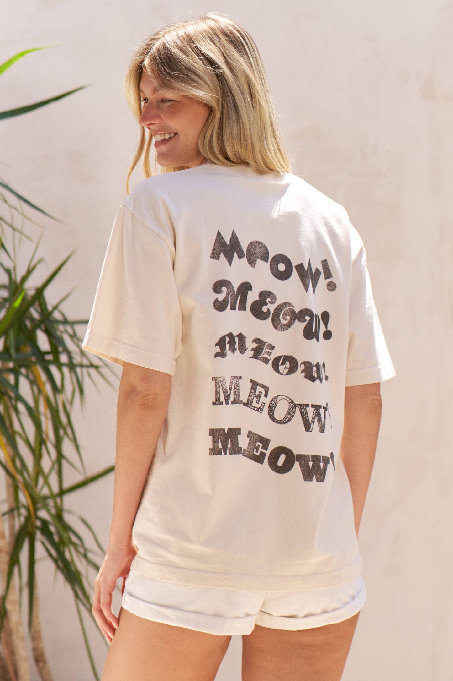 Two Cat Meow Graphic Tee