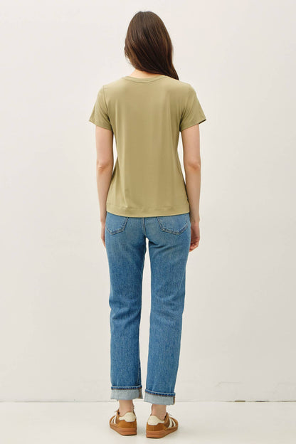 Bamboo Basic Round Neck T-Shirt