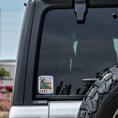 Country Cowgirl Earl Sticker