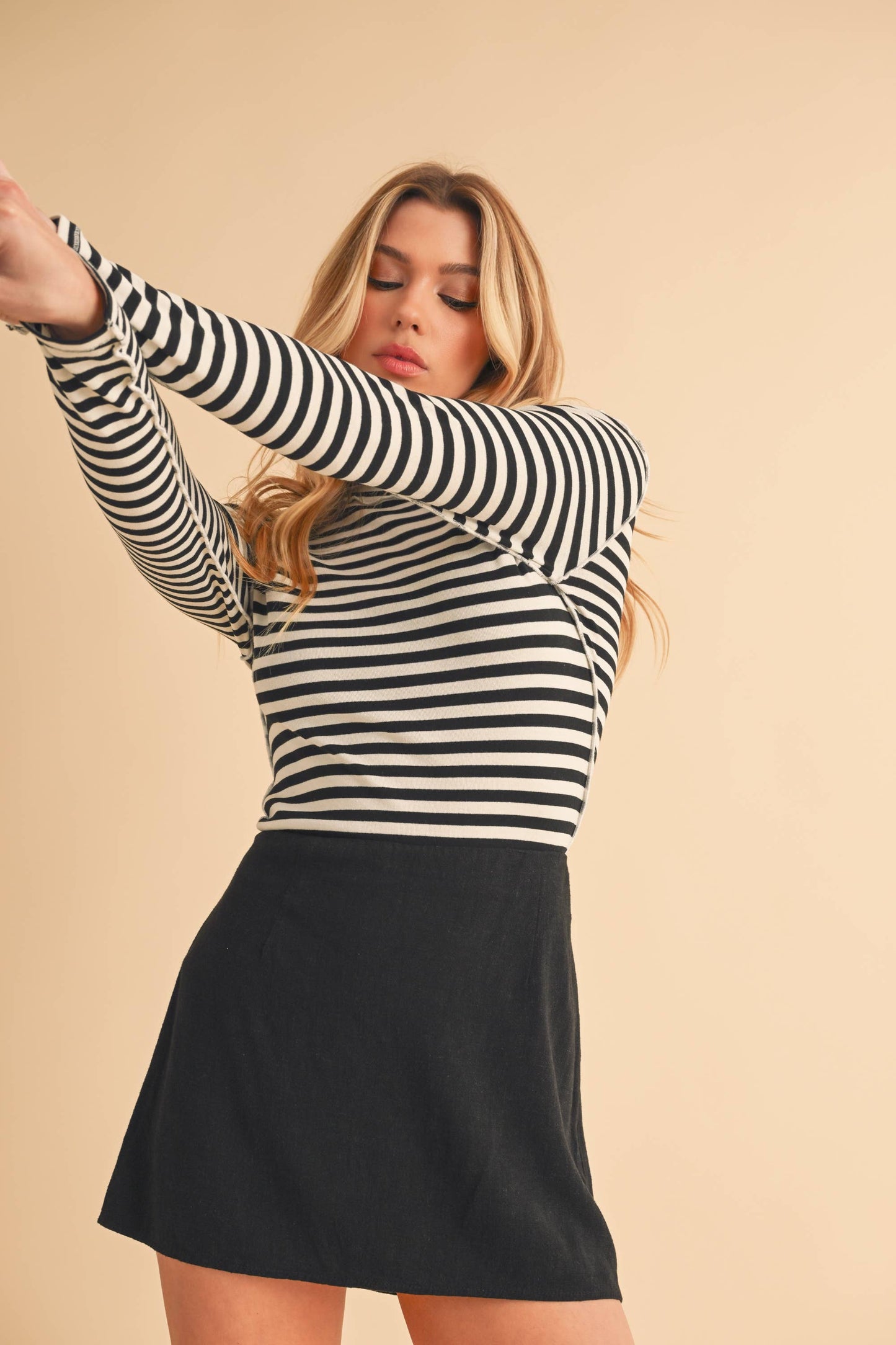 Tarah Mock Neck Top