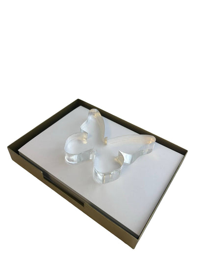 Clear Butterfly Acrylic Napkin Weight