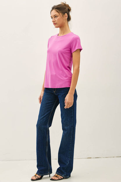 Bamboo Basic Round Neck T-Shirt