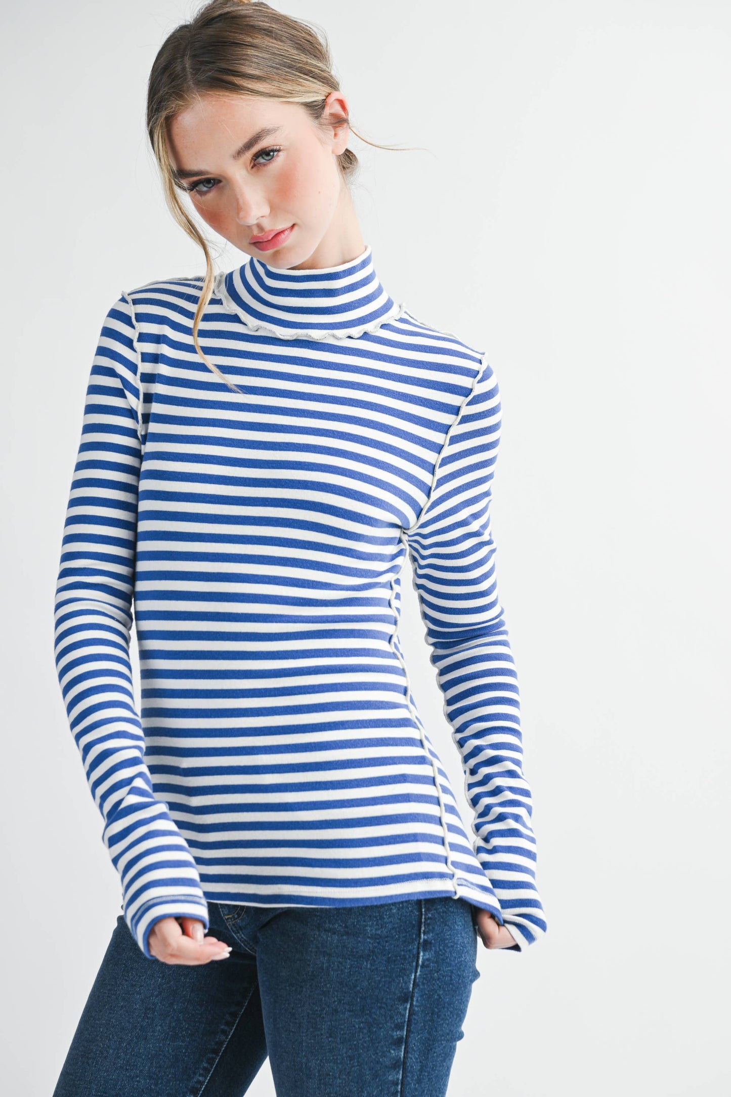 Tarah Mock Neck Top
