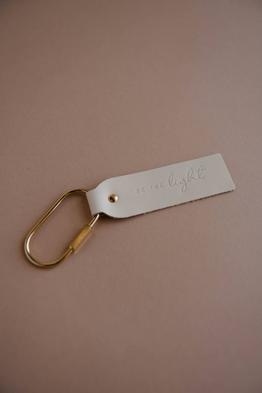 Be The Light Blonde Key Fob | Christian Keychain 