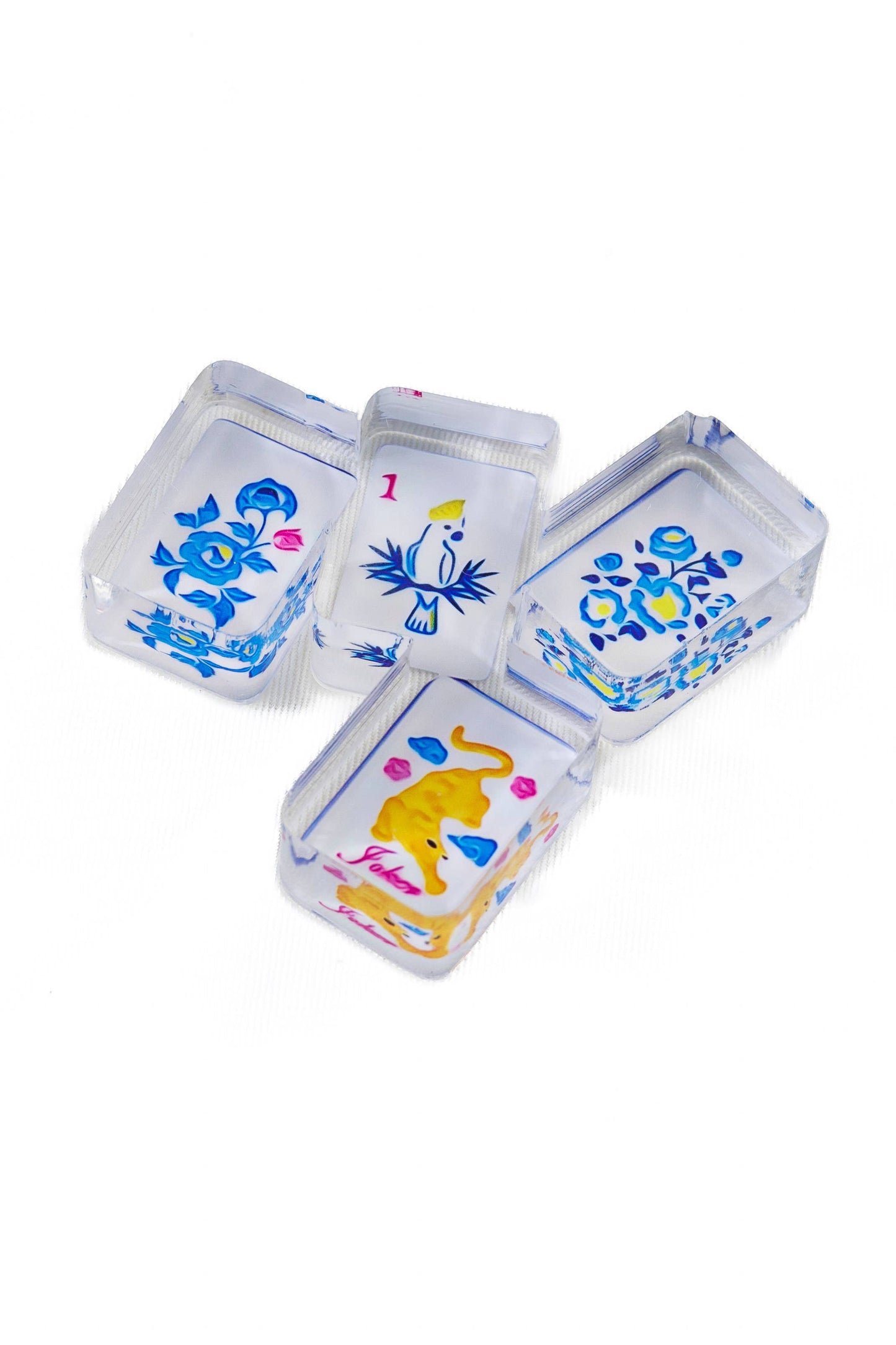 Mahjong II Acrylic Napkin Weight