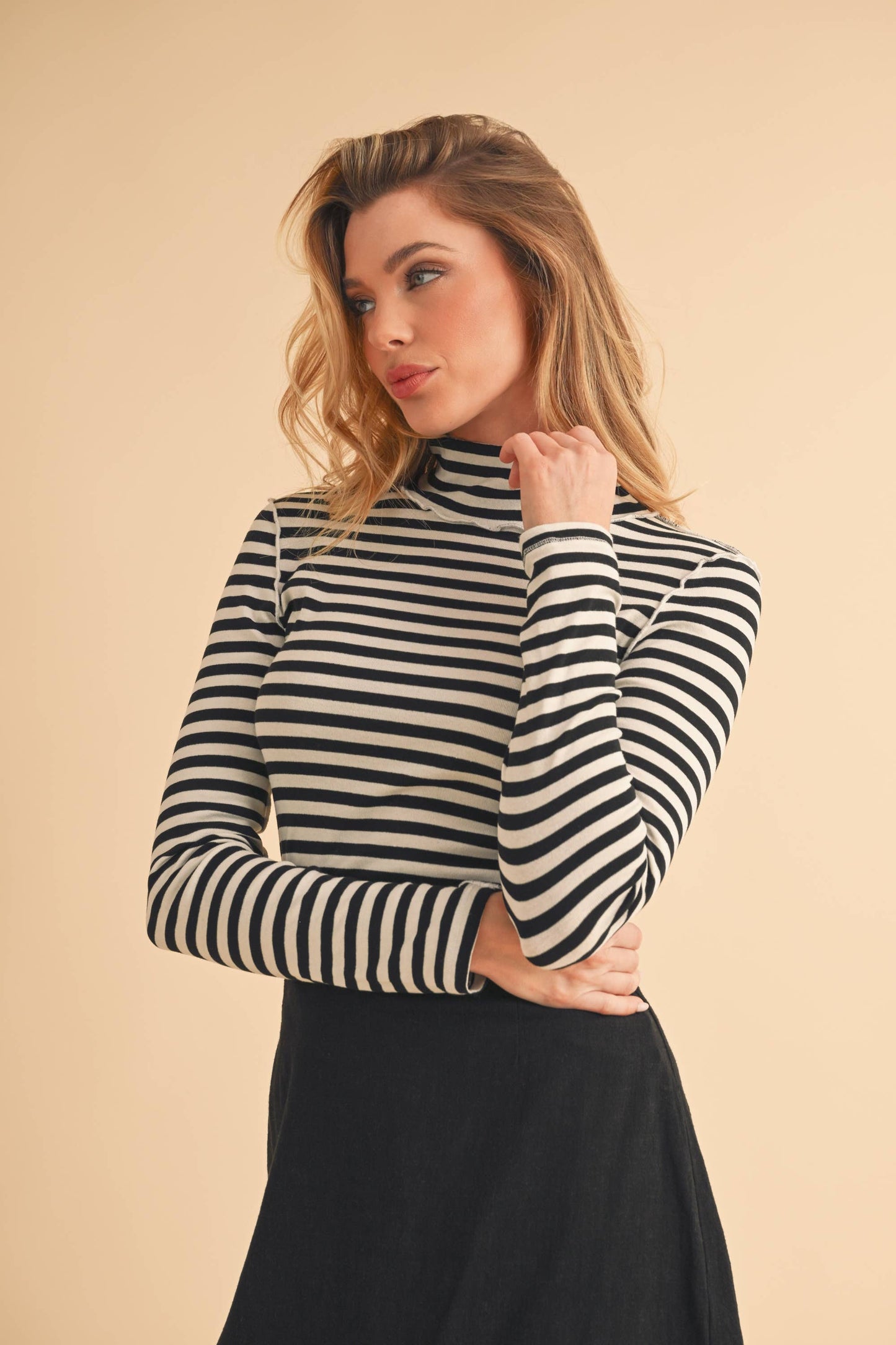 Tarah Mock Neck Top