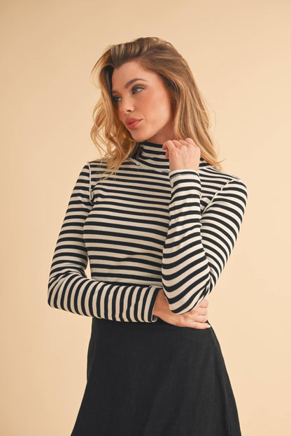Tarah Mock Neck Top
