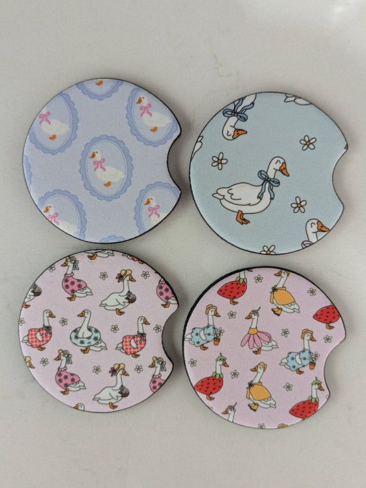 Silly Goose Car Coasters