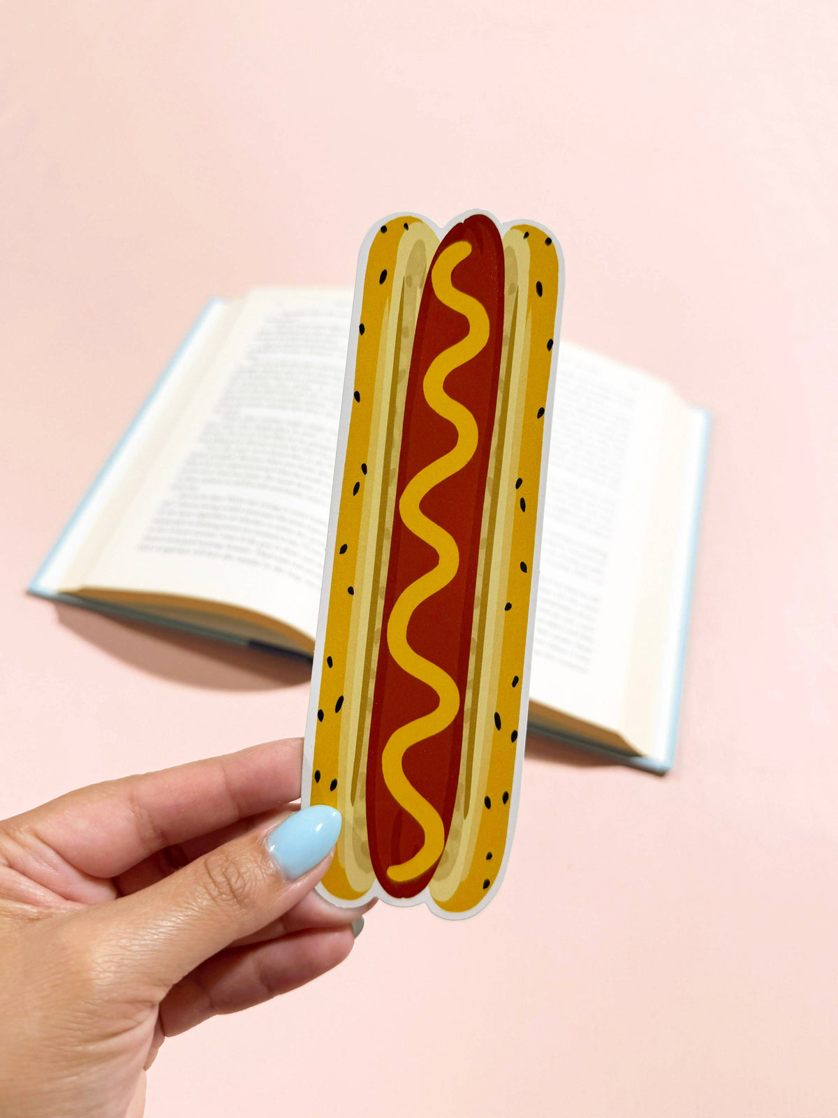 Hotdog Die Cut Bookmark