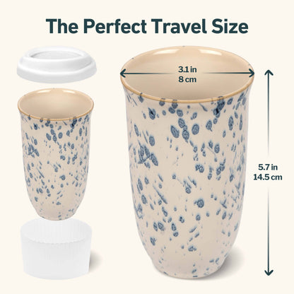 Orchid Ceramic 16 oz Travel Mug