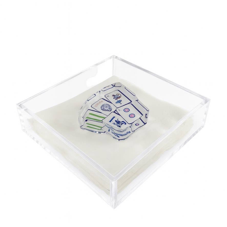 Mahjong I Acrylic Napkin Weight