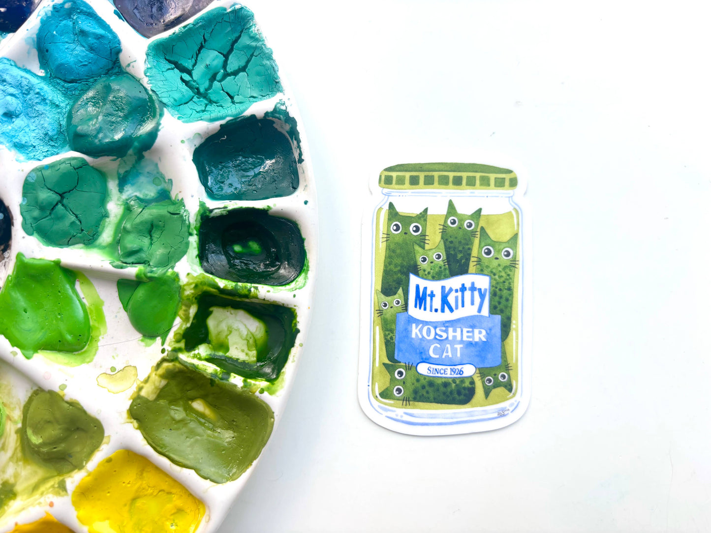 Pickle Cat Vinyl Sticker – Pickle Cat Jar