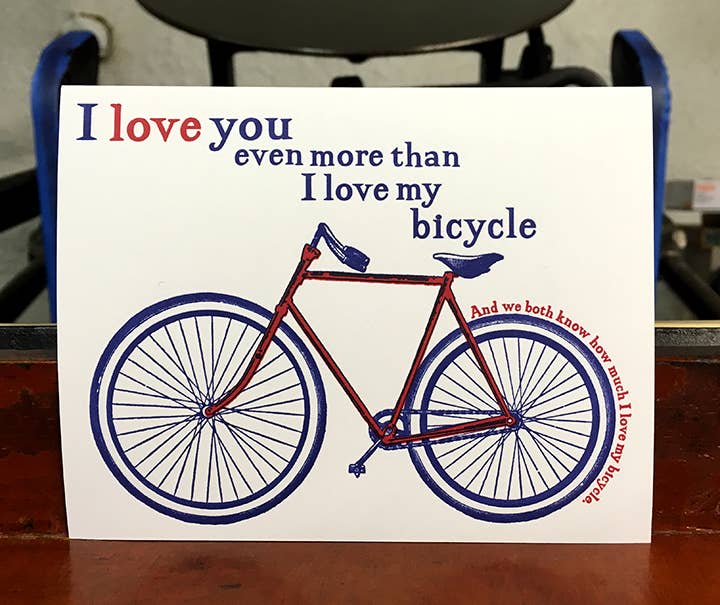 Bike Love Greeting Card