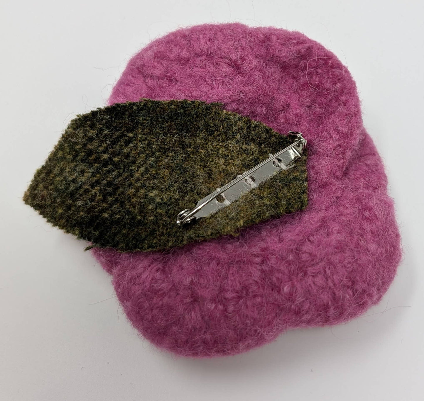 Felted Rose Brooch