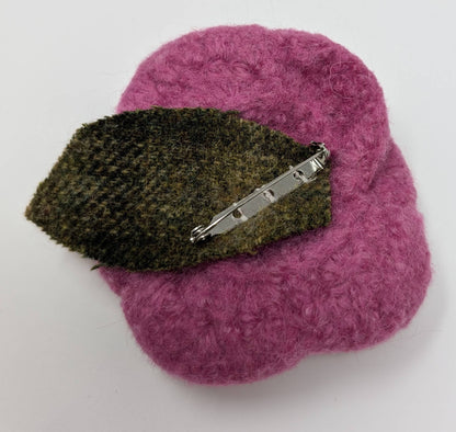 Felted Rose Brooch
