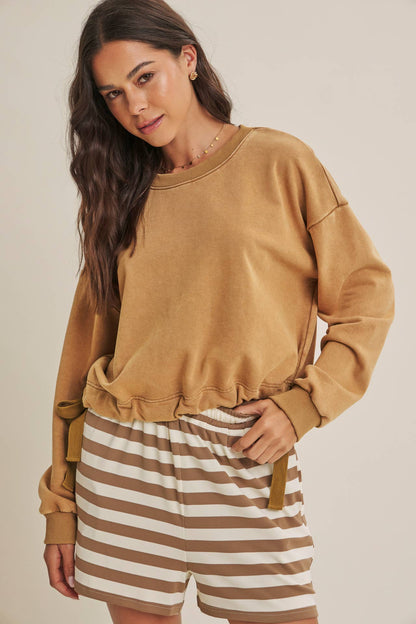 Soft Faded Mineral Wash Sweatshirt