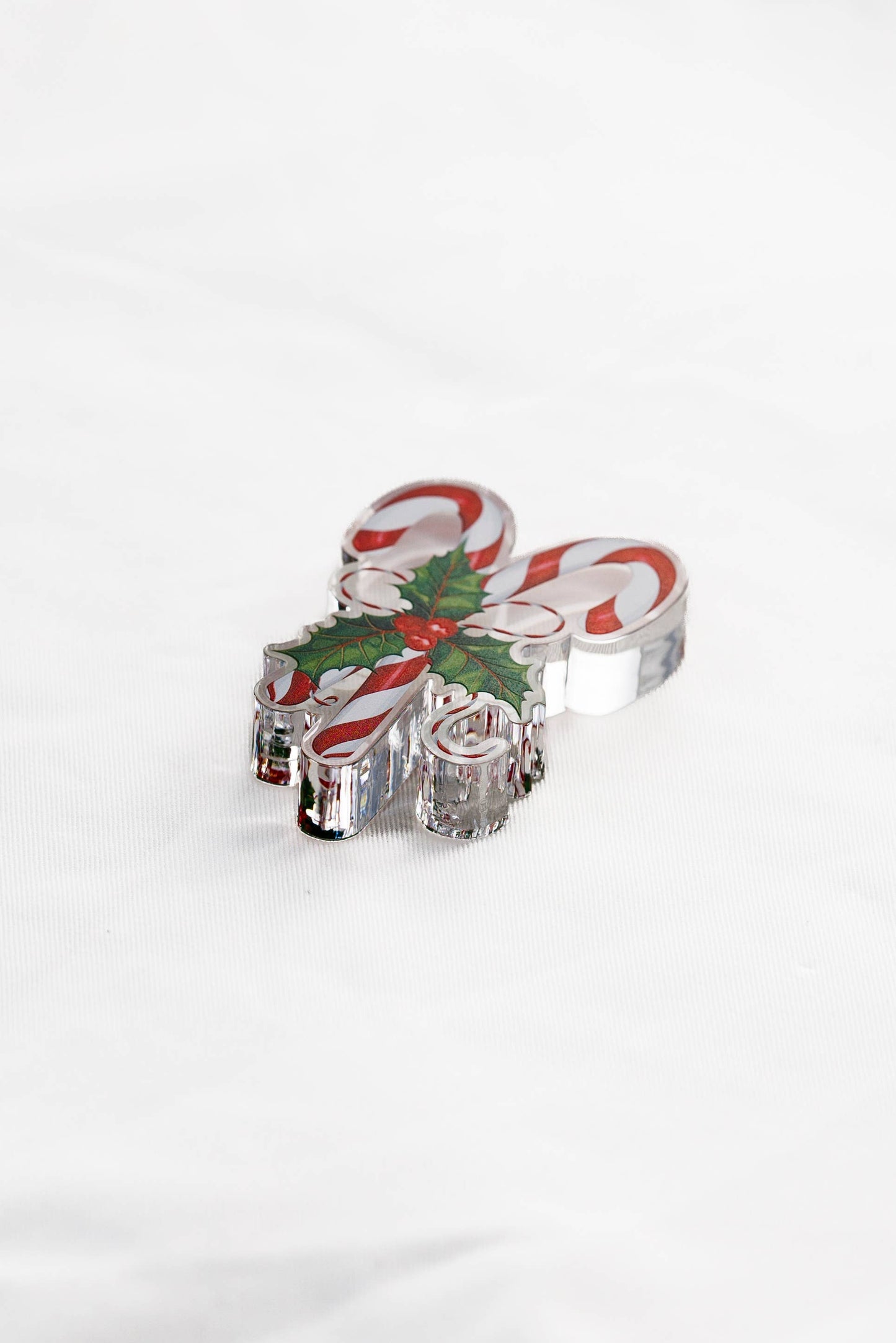 Candy Cane Acrylic Napkin Weight