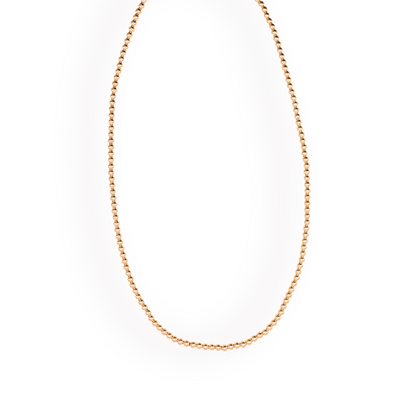 3MM Gold Beaded Necklace