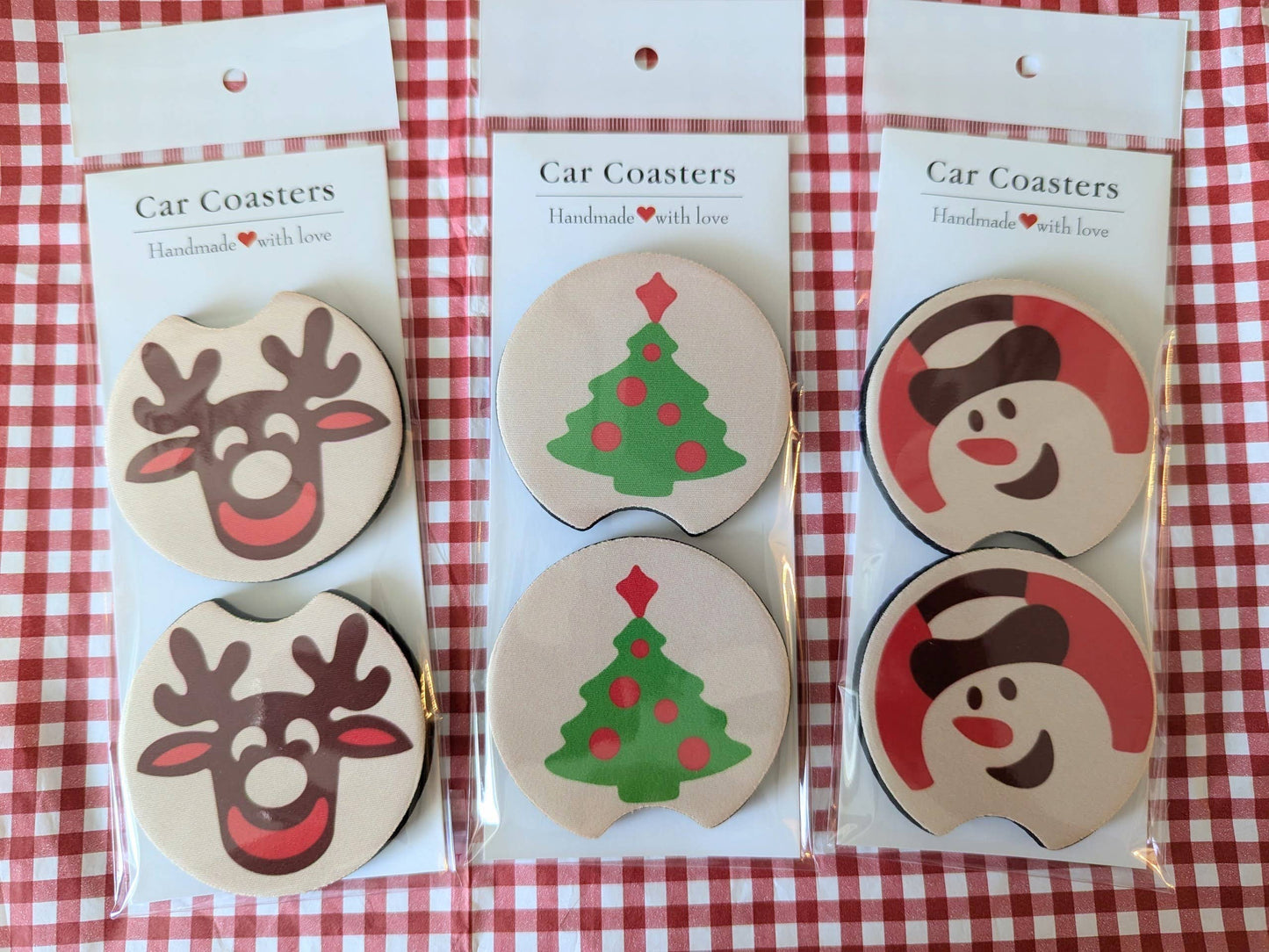 Christmas Sugar Cookie Car Coasters